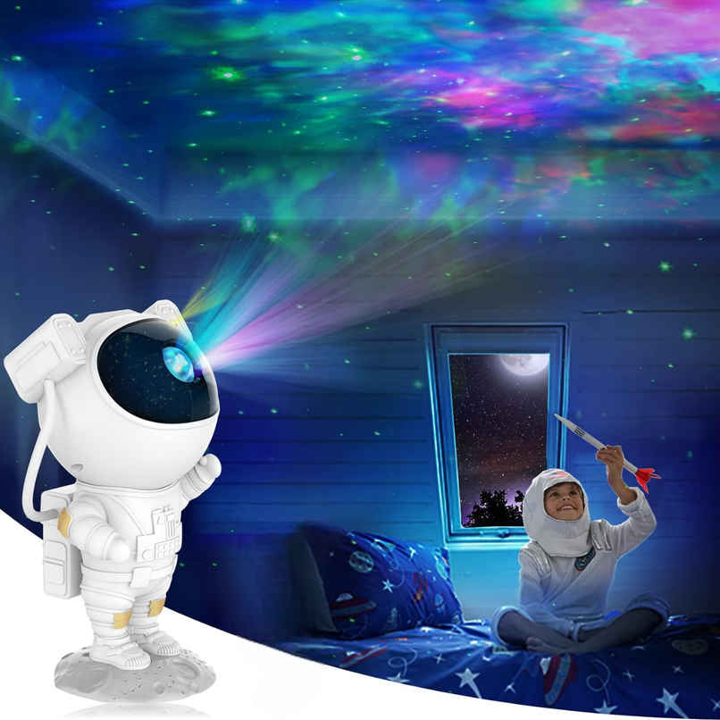 Desidiya Astronaut Galaxy Projector Kids Astronaut Nebula Night Light, for Gifts,Baby Adults Bedroom, Gaming Room, Home and Party(Audio Not Available) Desidiya Astronaut Galaxy Projector Kids Astronaut Nebula Night Light, for Gifts,Baby Adults Bedroom, Gaming Room, Home and Party(Audio Not Available)