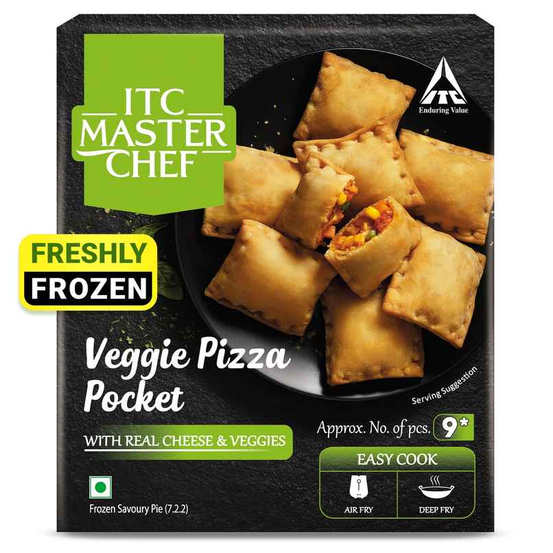 ITC Master Chef Veggie Pizza Pocket | With Real Cheese | 9 pcs