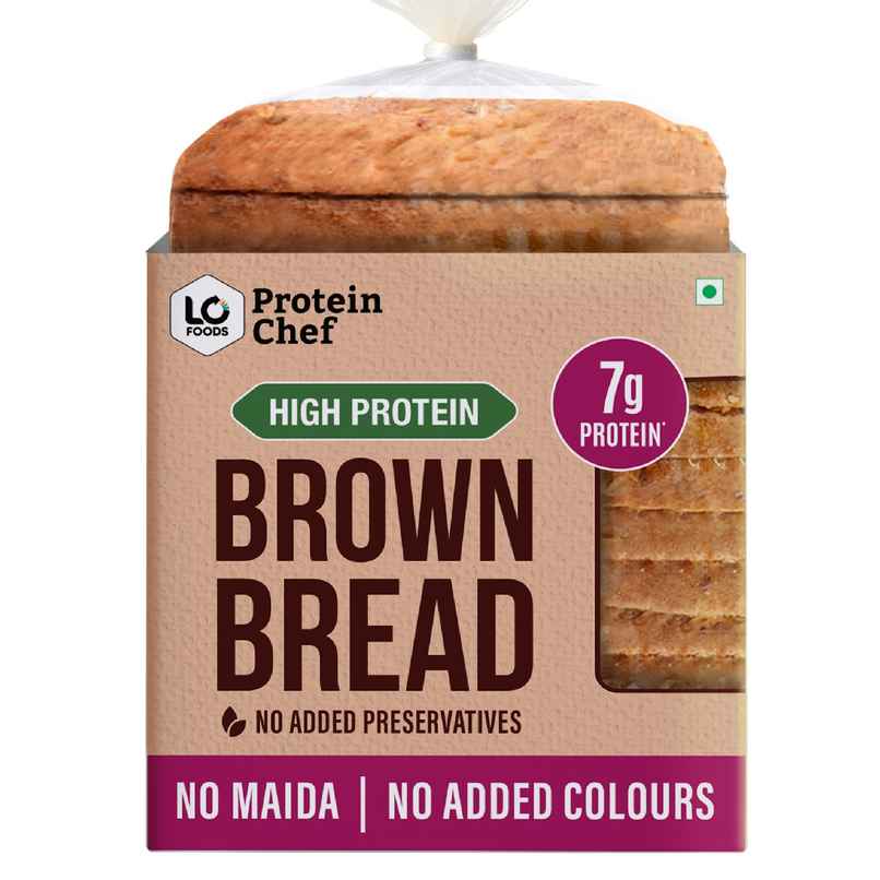 Protein Chef High Protein Brown Bread (Zero Maida Wheat / No Color / Atta Bread)