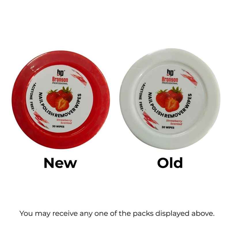 Bronson Professional Nail Polish Remover Wipes - Stawberry Bronson Professional Nail Polish Remover Wipes - Stawberry