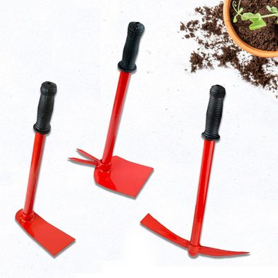 Cinagro Garden Tools - 3 Pcs | Hoe | Tiller and Hand Hoe with 2 Prongs Cinagro Garden Tools - 3 Pcs | Hoe | Tiller and Hand Hoe with 2 Prongs