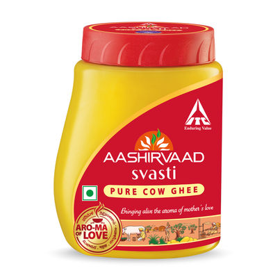 Aashirvaad Pure Cow Ghee, PET Jar, Rich Aroma