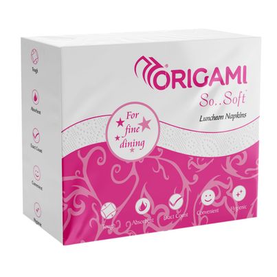 Origami Luncheon Tissue Paper Napkins - 32 X 32 cm - 50 Serviettes Origami Luncheon Tissue Paper Napkins - 32 X 32 cm - 50 Serviettes