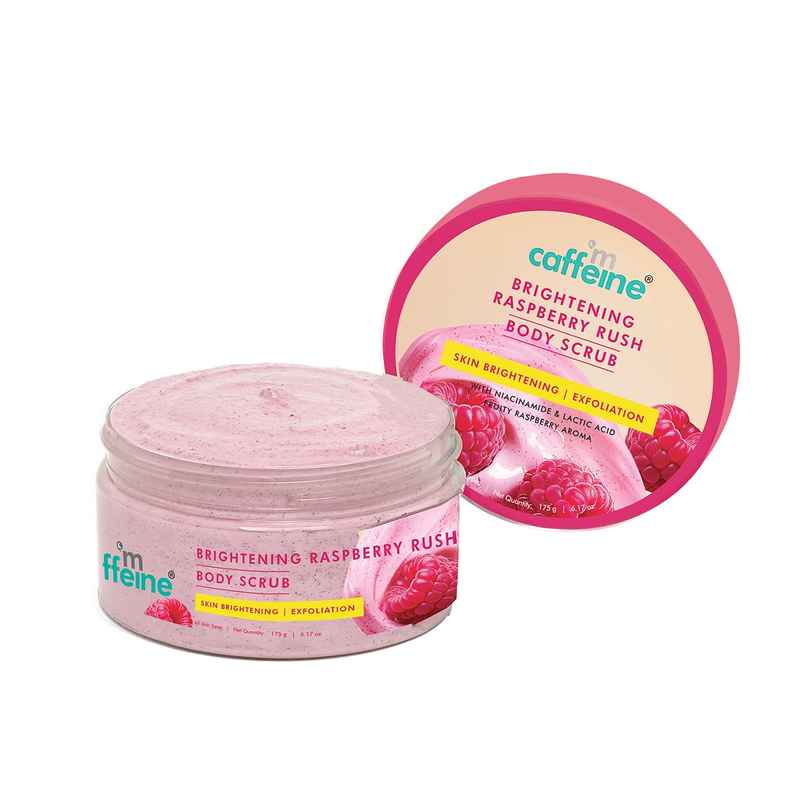 mCaffeine Brightening Raspberry Rush Body Scrub
