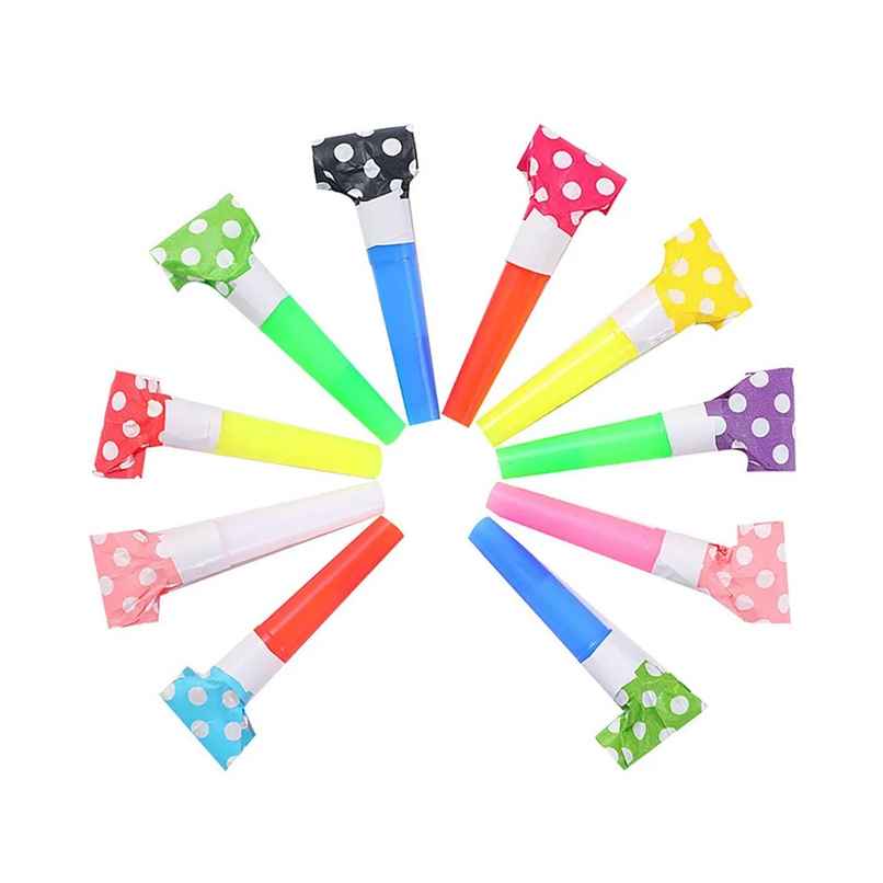 Colourful Polka Dot Blowouts | Pack Of 10 | Party Propz Colourful Polka Dot Blowouts | Pack Of 10 | Party Propz