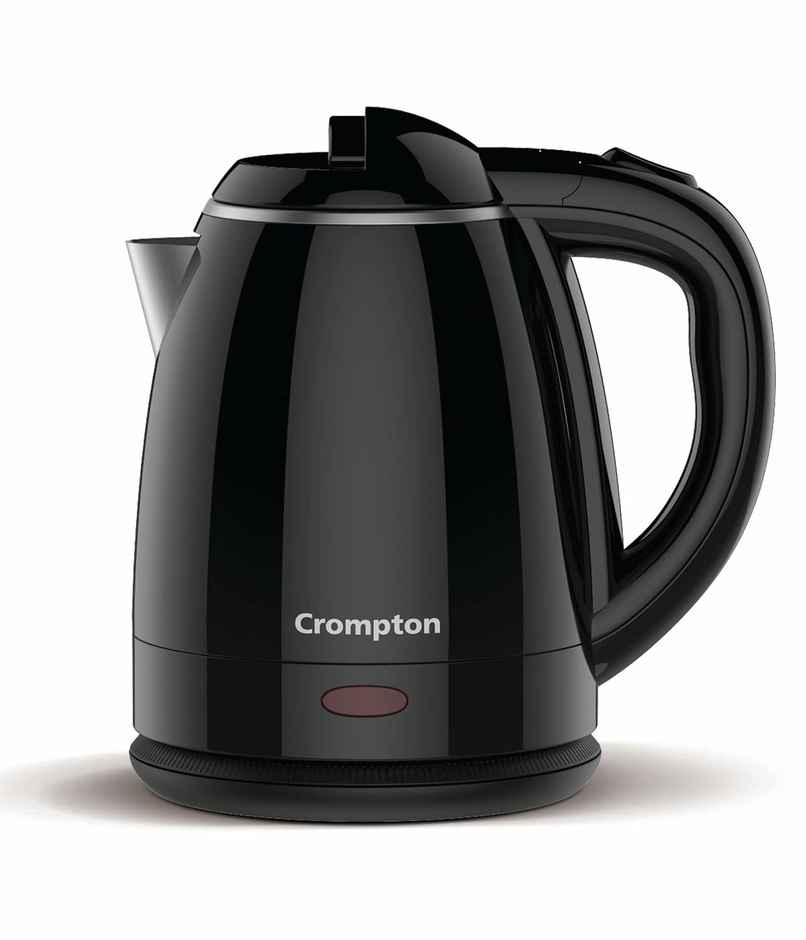 Crompton Activhot Electric Kettle | 1.2 Litres | Cool Touch | Black