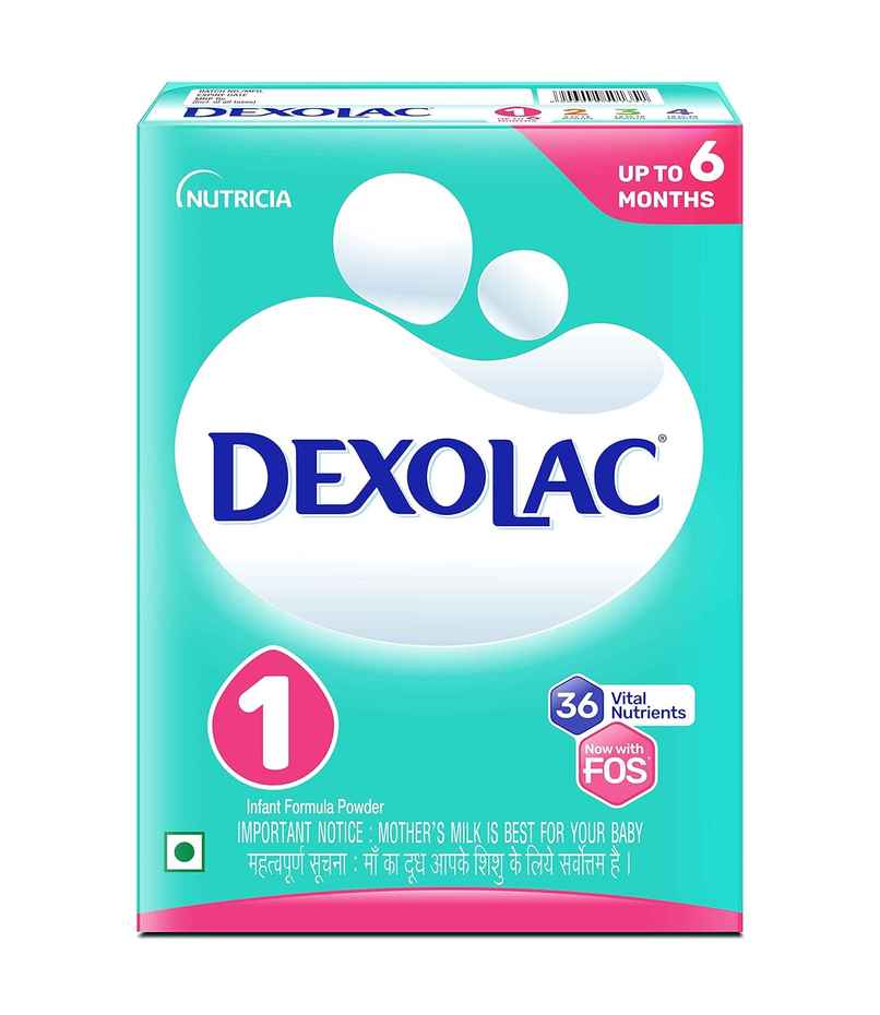 Dexolac Infant Formula Milk Powder For Babies - Stage 1 | Upto 6 Months | Large Pack