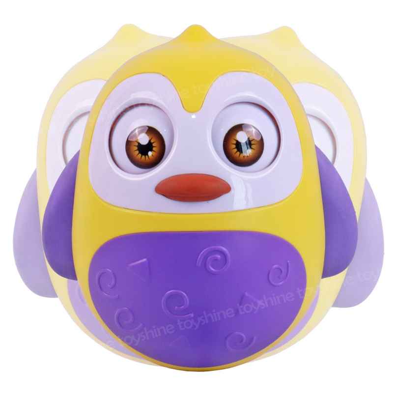 Toyshine Push And Shake Wobbling Bell Sound Roly Poly Revolving Eyes Penguin - Assorted