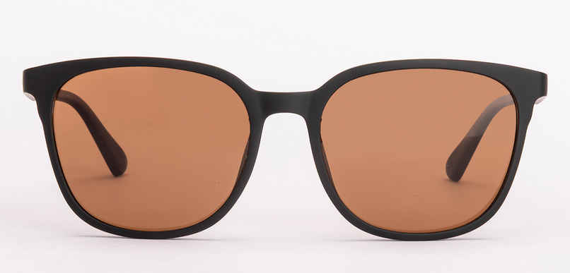 Vincent Chase Unisex Polarized & UV protected Sunglasses | Large | Black & Brown - 140 mm