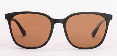 Vincent Chase Unisex Polarized & UV protected Sunglasses | Large | Black & Brown - 140 mm