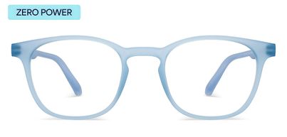 Lenskart Hustlr Unisex Solid Plastic Computer Glasses | Blue Sky - L