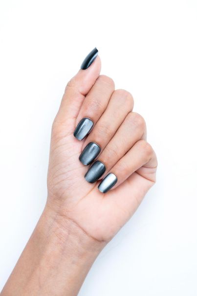 Gush Beauty Nailed It | Reusable Luxury Press On Nails With Application Kit - Black Cat Energy