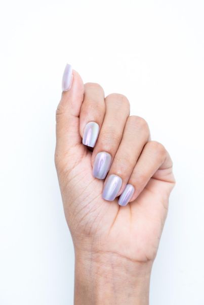 Gush Beauty Nailed It | Reusable Luxury Press On Nails With Application Kit - Pearl Crystals