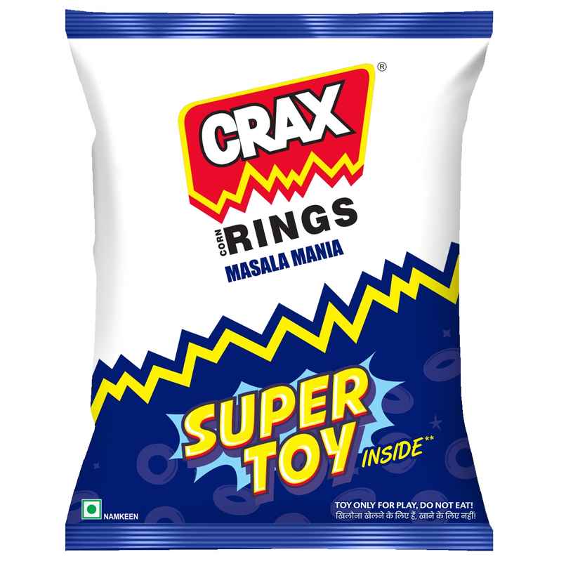 Crax Corn Rings Masala Mania Puff Snacks With Super Toys Crax Corn Rings Masala Mania Puff Snacks With Super Toys