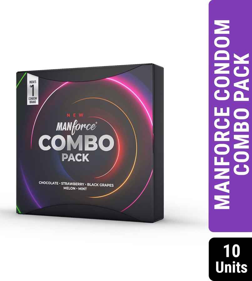 Manforce New Combo Pack Condoms Chocolate, Strawberry, Black Grapes Melon & Mint Manforce New Combo Pack Condoms Chocolate, Strawberry, Black Grapes Melon & Mint