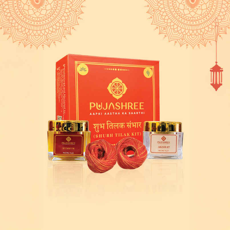 Pujashree Shubh Tilak Kit | Kalava | Kumkum | Akshat