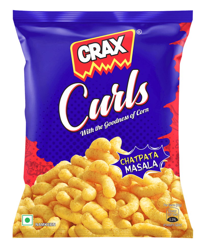 Crax Curls Chatpata Masala Puff Snacks