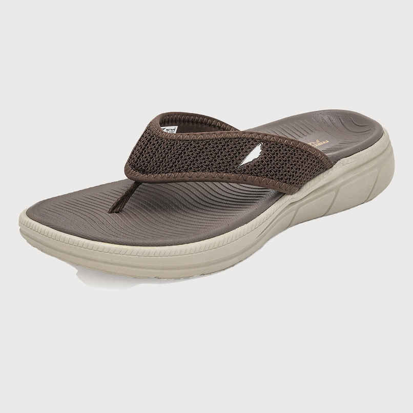 Red Tape Casual Thongs For Men | Relaxing Slip-On Support | Brown | Size 9