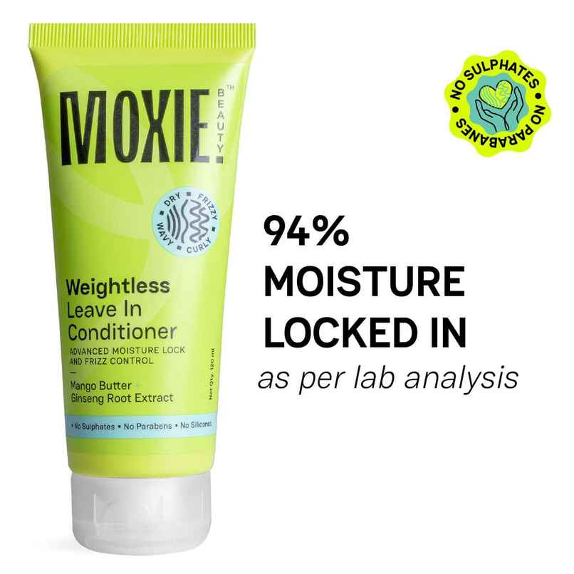 Moxie Beauty Weightless Leave In Conditioner | For Frizzy, Dry, or Wavy Hair