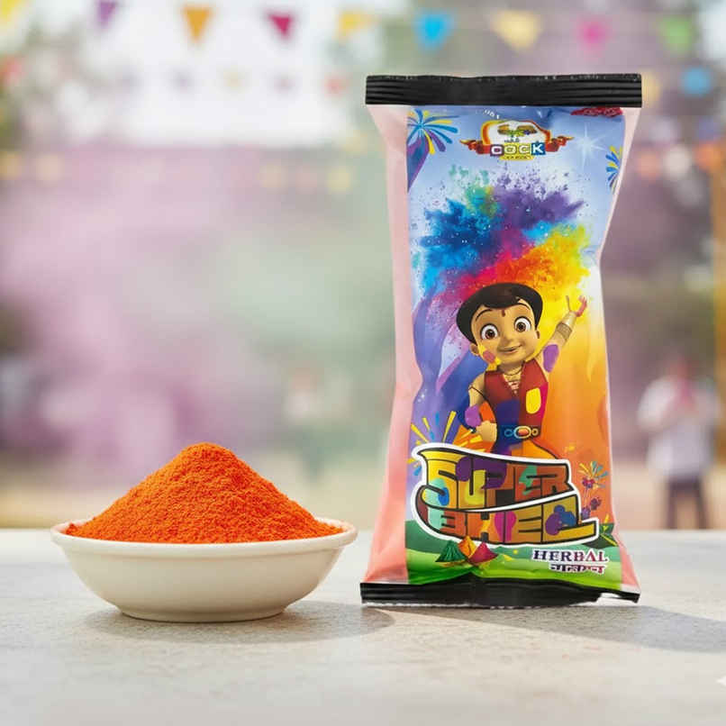 Super Bheem Holi Gulal | Orange | Cock Super Bheem Holi Gulal | Orange | Cock