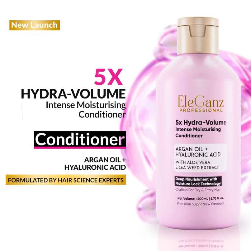 EleGanz Professional 5X Hydra-Volume Intense Moisturising Conditioner with Shea Butter EleGanz Professional 5X Hydra-Volume Intense Moisturising Conditioner with Shea Butter