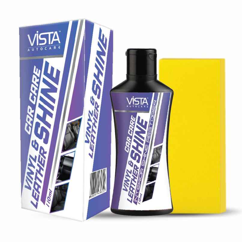 Vista Auto Care Vinyl & Leather Shine , Shiner for Dashboard, Seats, Leather Goods,Jacket