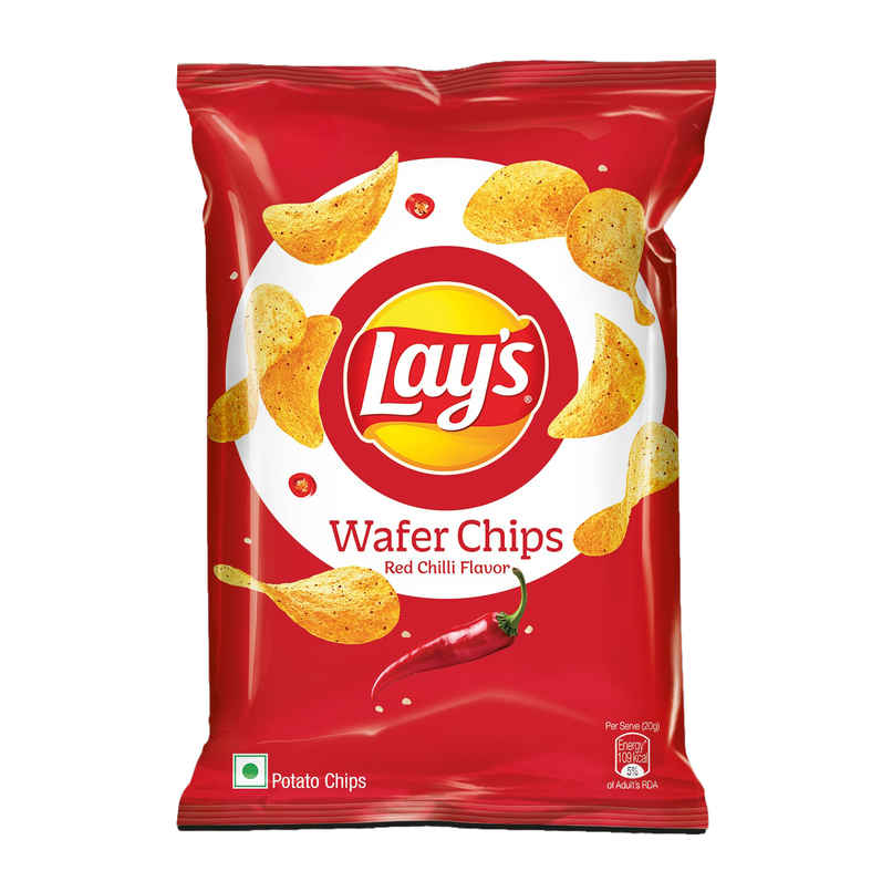 Lay's Wafer Chips Red Chilli Flavor | Spicy & Crunchy