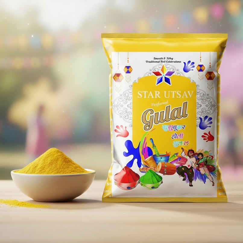Utsav Gulal for Holi | Yellow | Star