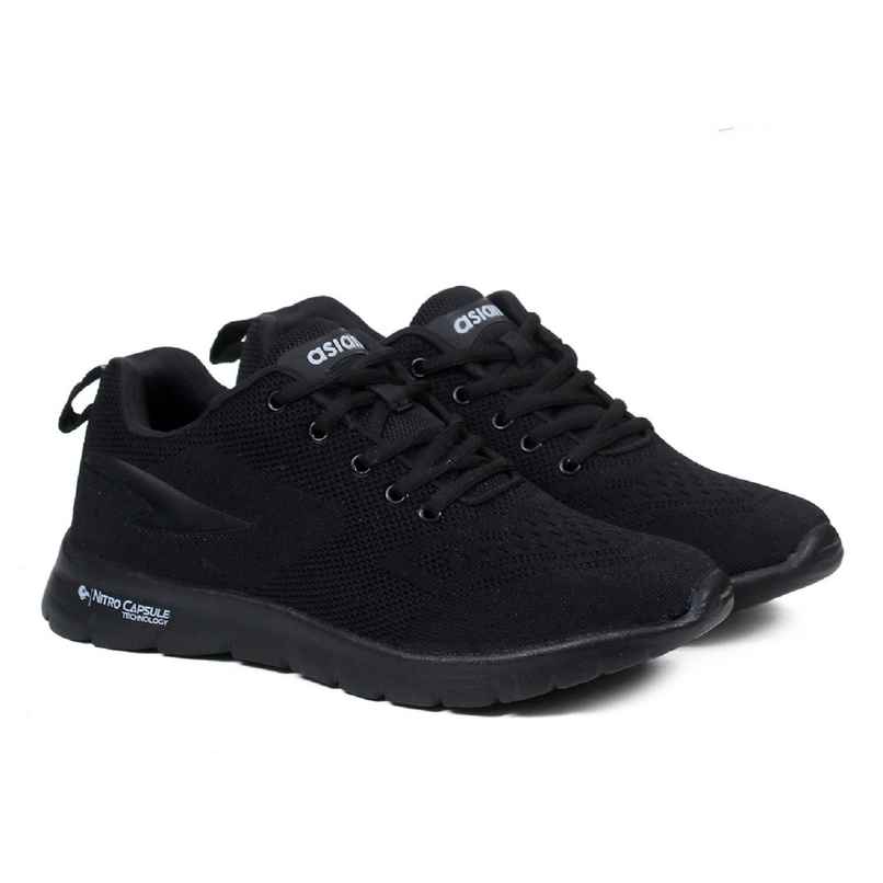 Asian Delta-21 Men Sports Shoes | Black | Size-7
