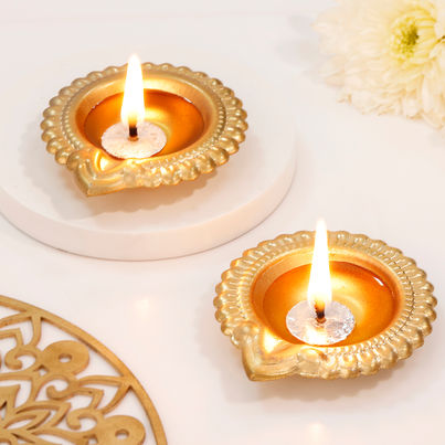 Diwali Metal Diya| Festive Decore | IGP