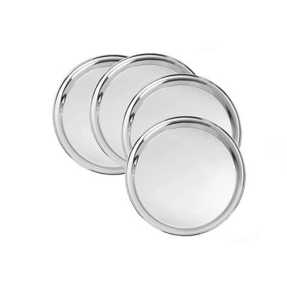 Jensons Stainless Steel 4 Pcs Plate Set | 11 Inch