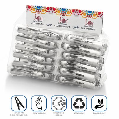 Jatin Steel Cloth Clips | I-20 SS Jatin Steel Cloth Clips | I-20 SS