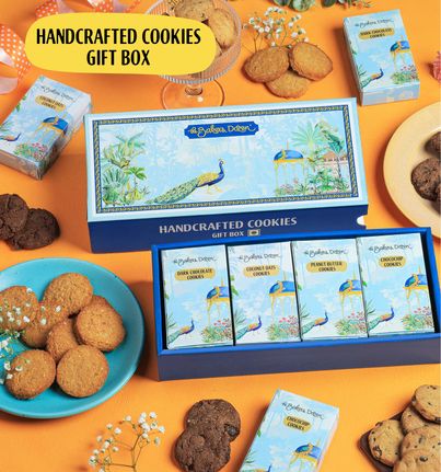 The Baker's Dozen Handcrafted Cookies Gift Box | Diwali Gift Hamper | Chocolate, Coconut & Oats Cookie The Baker's Dozen Handcrafted Cookies Gift Box | Diwali Gift Hamper | Chocolate, Coconut & Oats Cookie