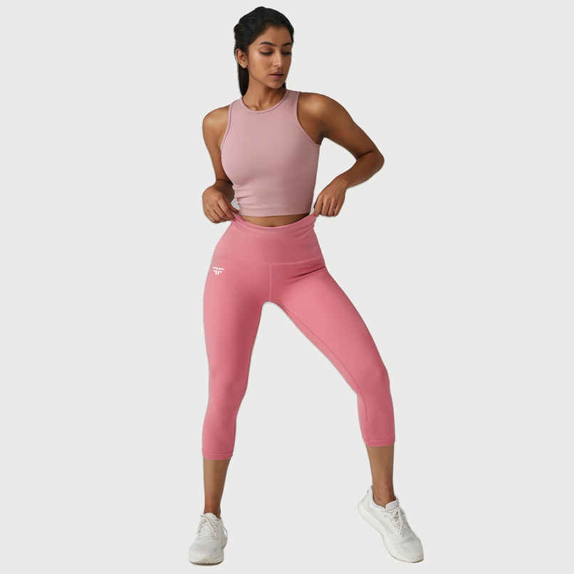 Fflirtygo Women's Capri 4 Way Stretch Slim Fit Leggings Fsc Brose | L