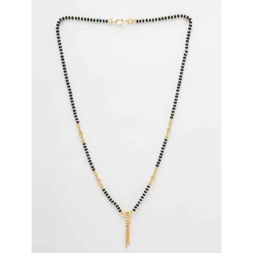 NVR Black Gold Plated Beaded Mangalsutra | NVR2144 NVR Black Gold Plated Beaded Mangalsutra | NVR2144