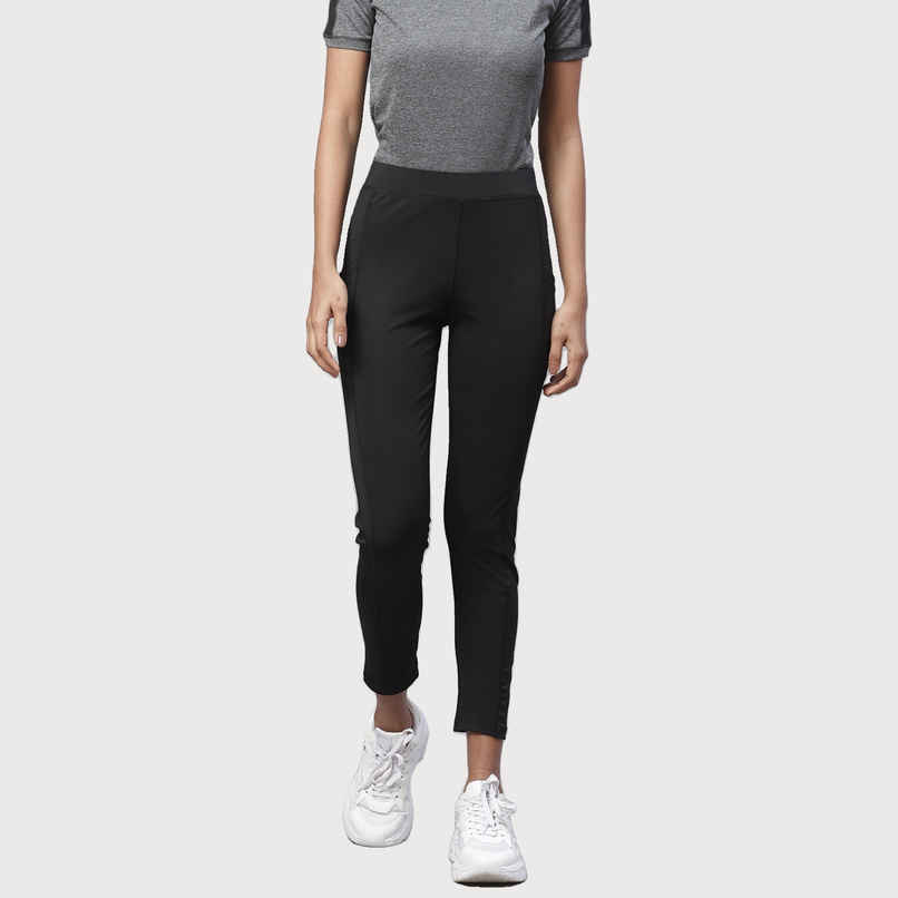 Chkokko Women's Yoga Track Pants Stretchable Gym Legging Tights | Black - L