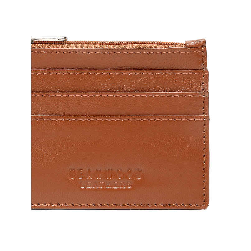 Teakwood Men's Solid Genuine Leather Wallet | Tan - One Size