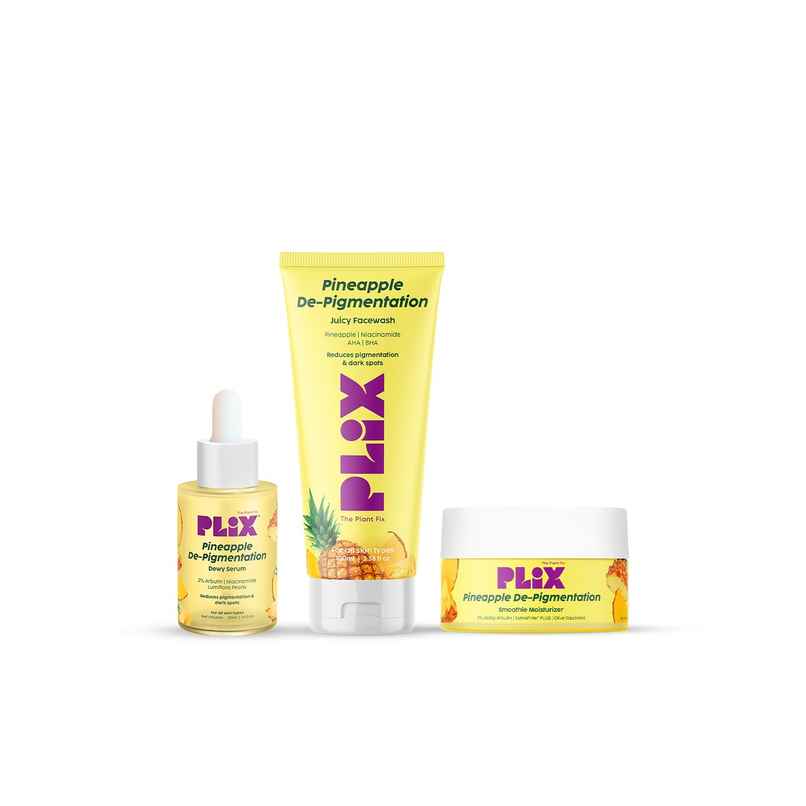 Plix The Plant Fix Pineapple De-pigmentation Skincare Kit For Dark Spot Removal