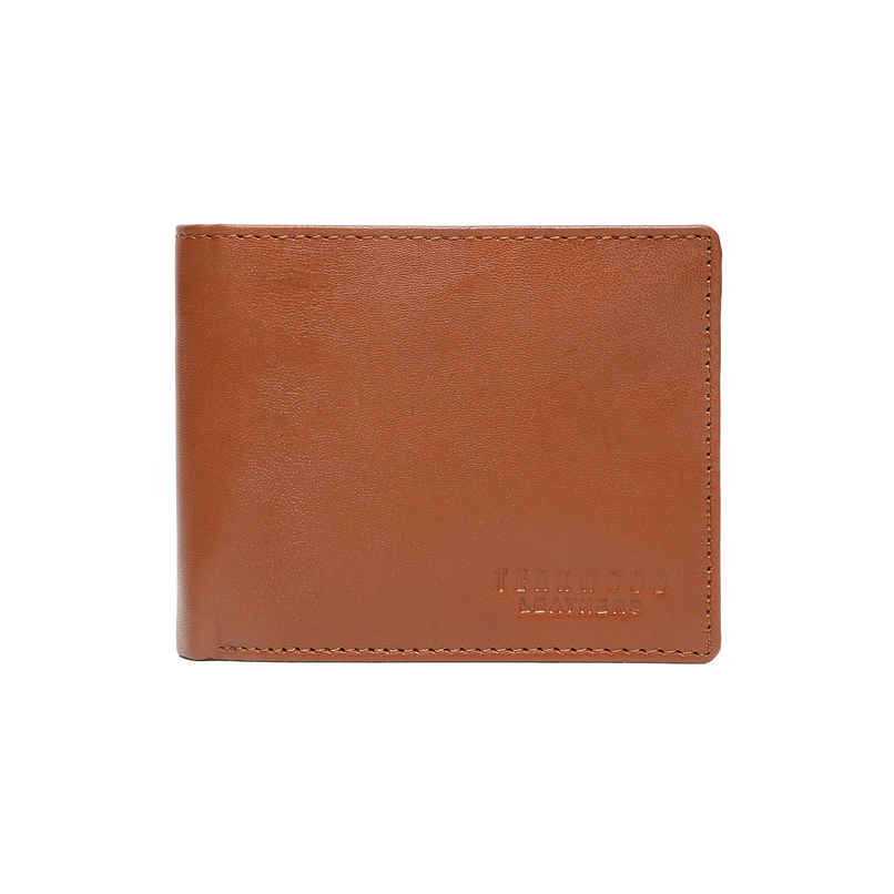 Teakwood Men's Solid Genuine Leather Men's Wallet | Tan - One Size