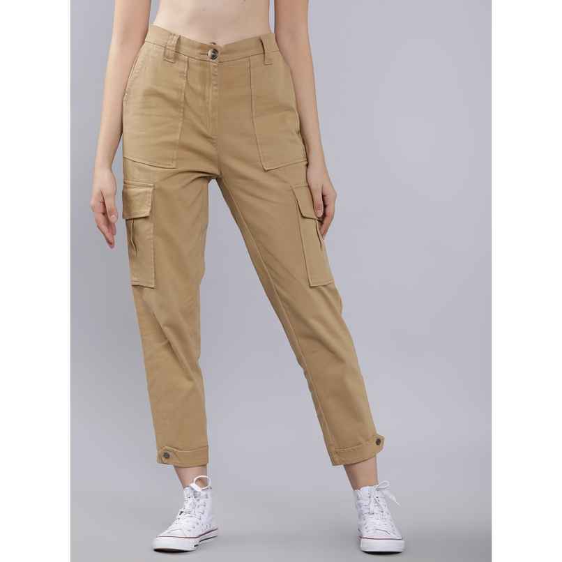 Tokyo Talkies Women's Cargos | Khaki - 30