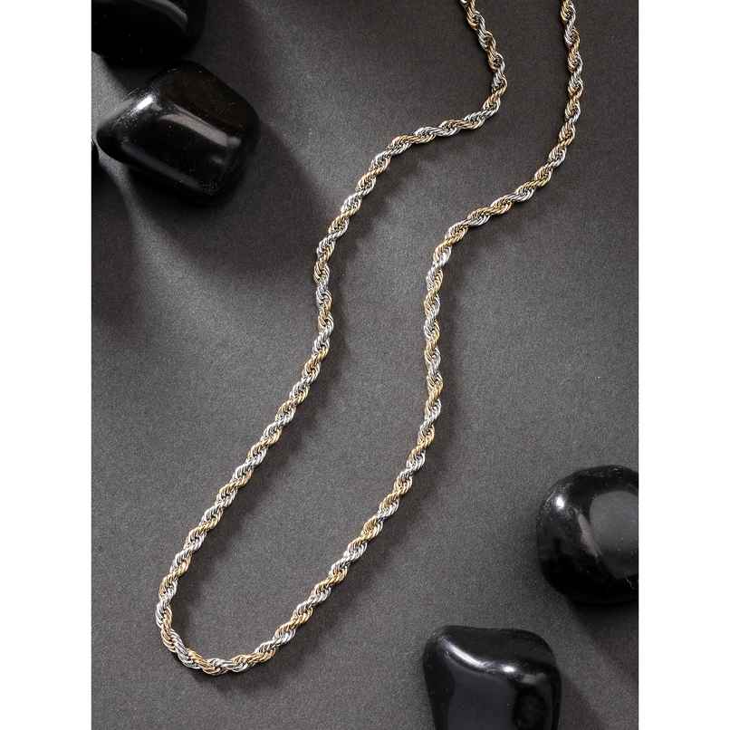 NVR Men's Rhodium-plated Stainless Steel Chain | NVR2565 NVR Men's Rhodium-plated Stainless Steel Chain | NVR2565