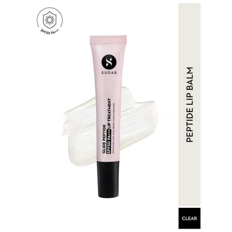Sugar Cosmetics Glide Peptide SPF 50 PA+++ Lip Treatment 01 Coconut Crunch Sugar Cosmetics Glide Peptide SPF 50 PA+++ Lip Treatment 01 Coconut Crunch