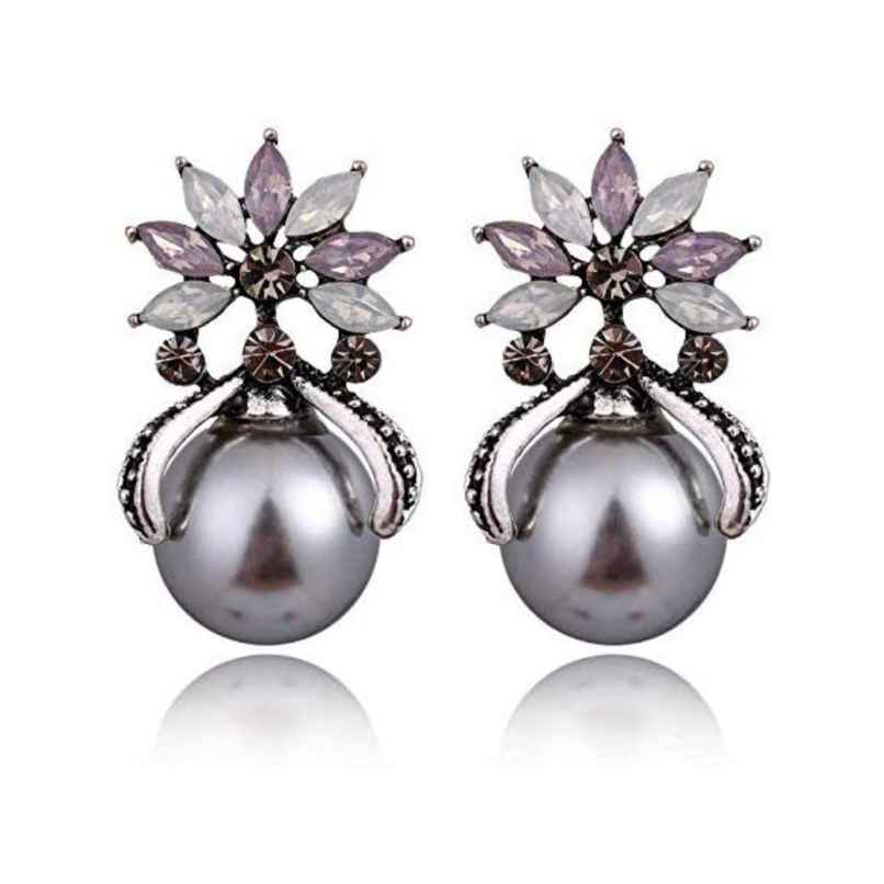 YouBella Jewellery Earrings for women Crystal Stud Earrings for Girls and Women (YBEAR - 32500)