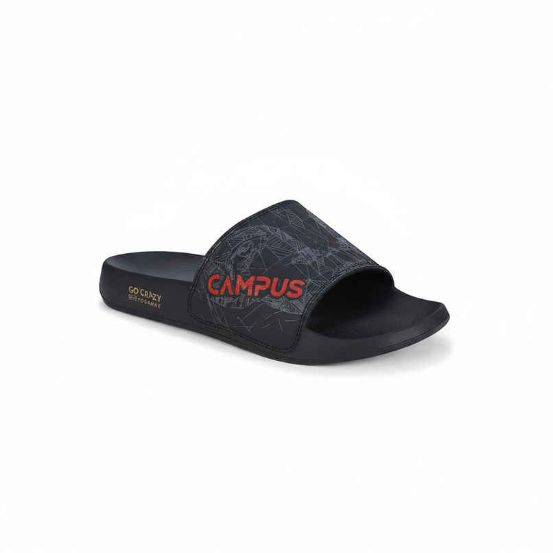 Campus Men's Slides | SL-437 | Black - UK 6