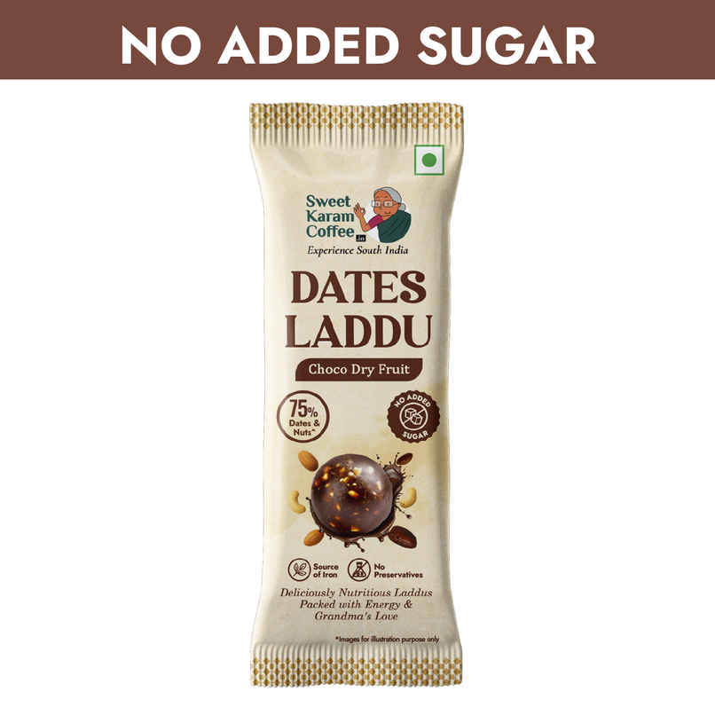 Sweet Karam Coffee Dates Laddu - Choco Dryfruit - No Preservatives