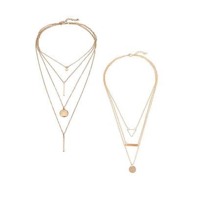 Youbella Jewellery Stylish Combo Of Two Necklace Chains For Women And Girls(Ybnk - 5941)