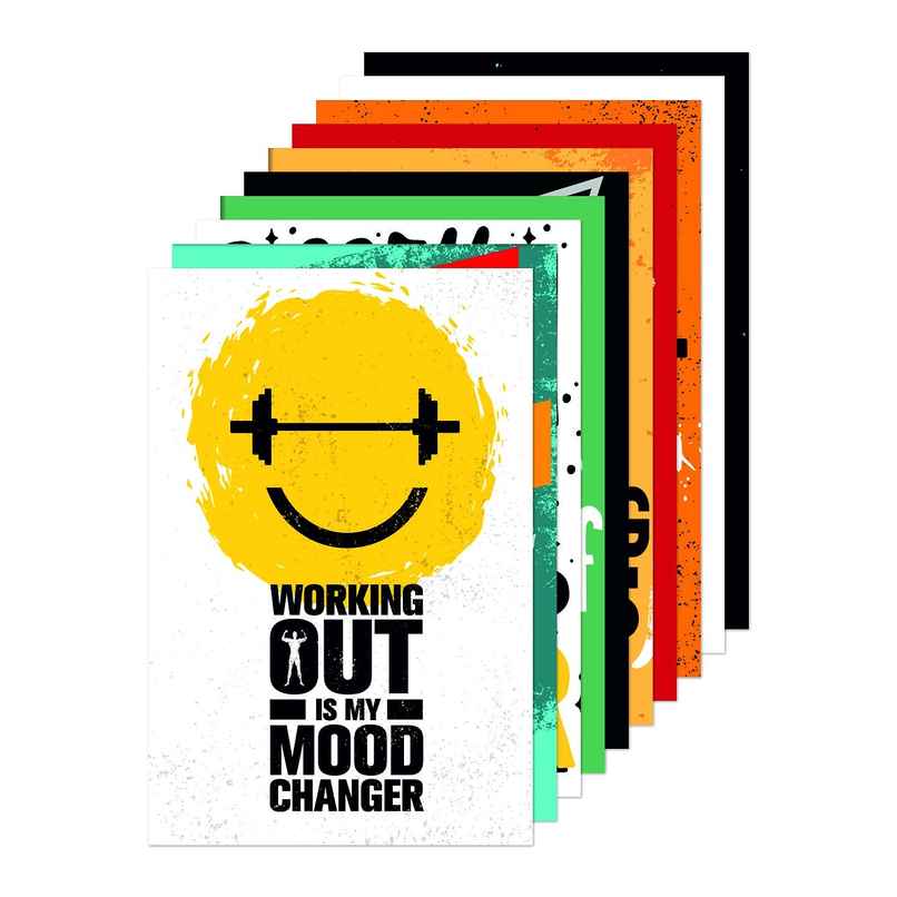 Paper Plane Design Wall Posters For Office Decor | Set of 10 | Size | 12 Inch x 18 Inch | D63