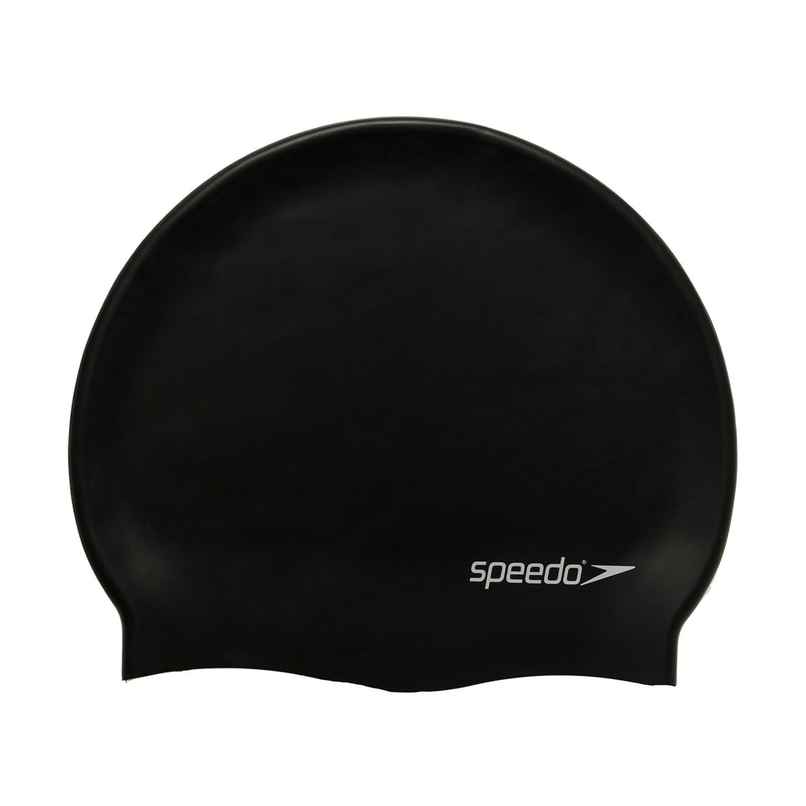 Speedo Unisex Adult Moulded Silicone Swim Cap - Black