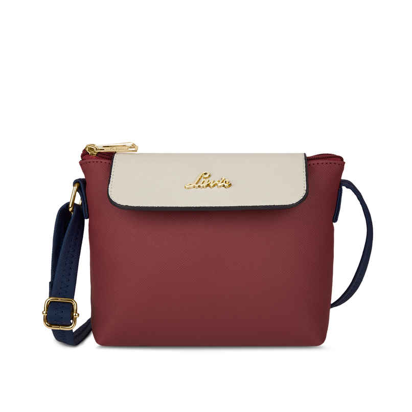 Lavie Women's Colourblock Rove Flap Crossbody Sling Bag | Ladies Purse Handbag | Red