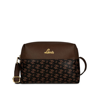 Lavie Women's Mono Ll Senna Box Crossbody Sling Bag | Ladies Purse Handbag | Brown Lavie Women's Mono Ll Senna Box Crossbody Sling Bag | Ladies Purse Handbag | Brown